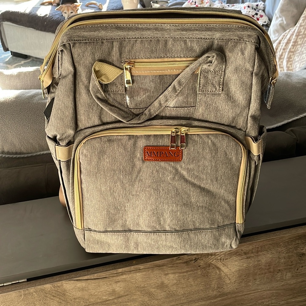 🛑SOLD🛑 * Brand New * MMPANG diaper bag with hidden extendable bassinet